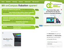 Tablet Screenshot of oncampus.at